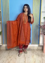 আড়ং কটনের প্রিমিয়াম থ্ৰী-পিস - Image 2