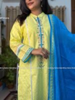 আড়ং কটনের প্রিমিয়াম নীলকান্তী থ্ৰী-পিস By Fimora Brand - Image 2